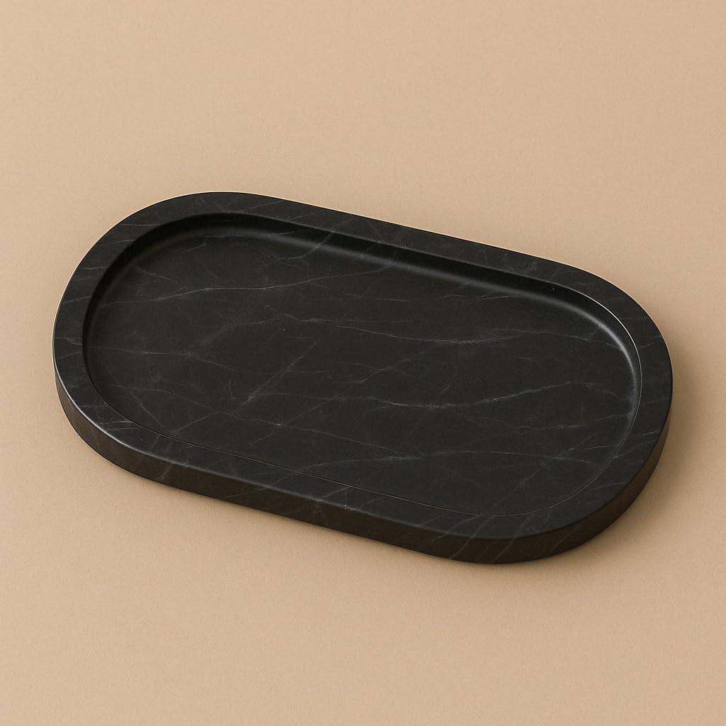 Serving Tray, Black Marble, Vanity Tray