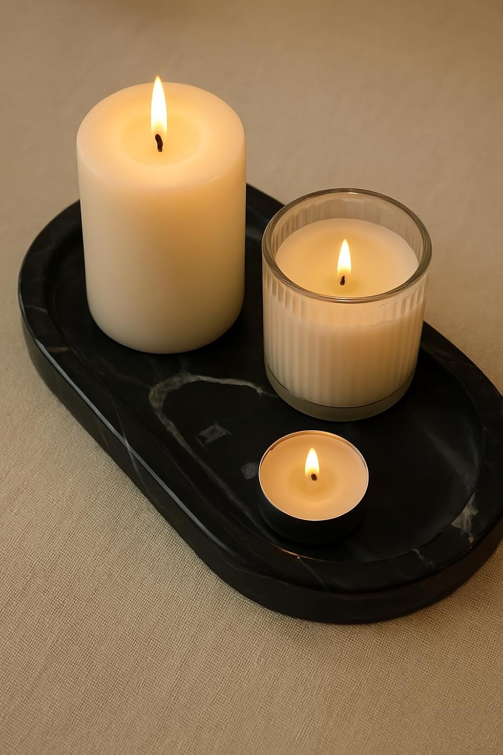 Serving Tray, Black Marble, Vanity Tray