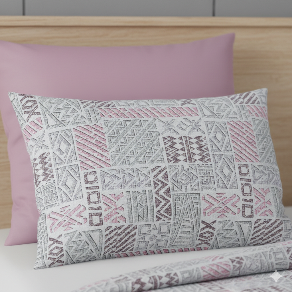 Premium Dual Color Cotton Bedsheet – 210 TC, 108x108 Inches (King Size)