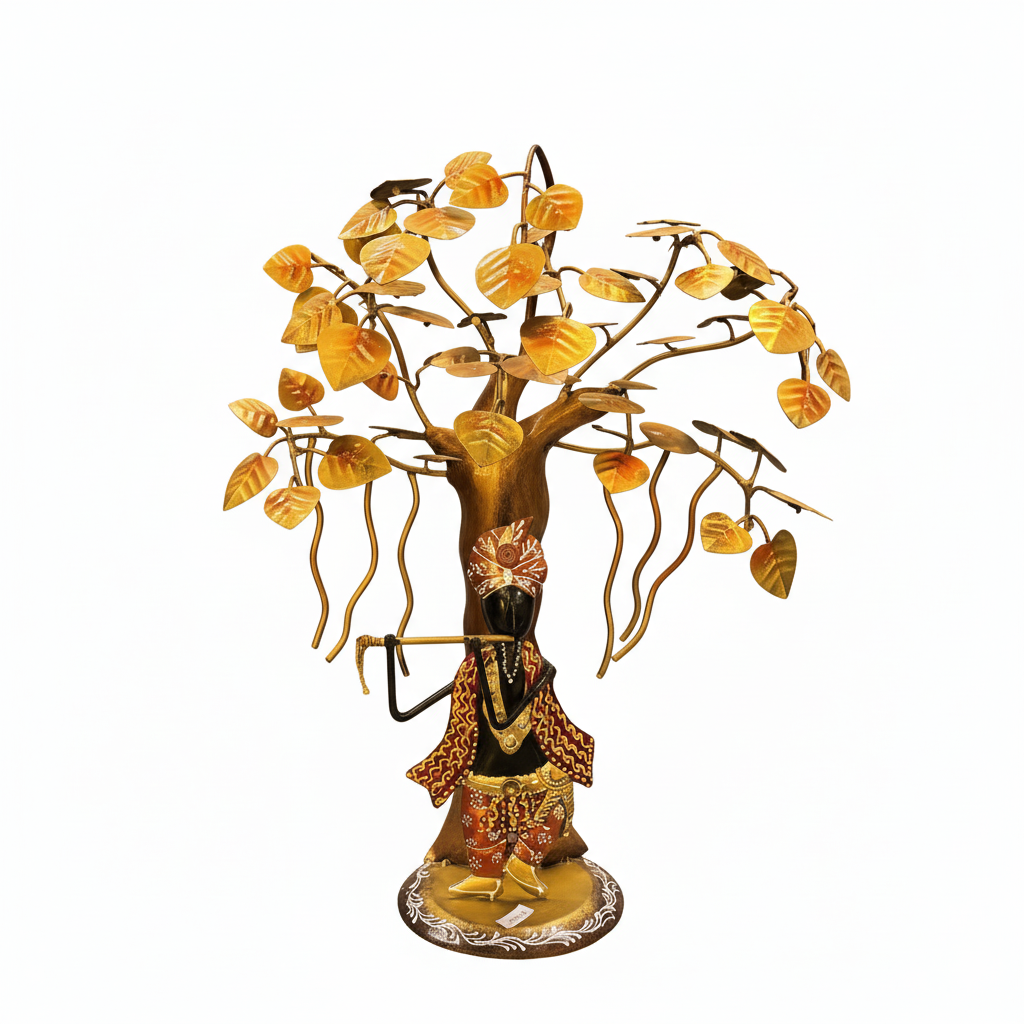 Krishna Under Tree Bed light Decorative Showpiece - Bed light