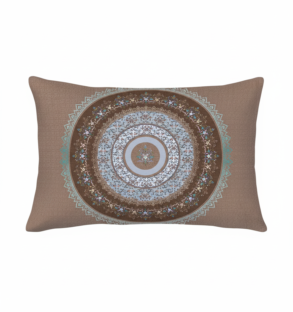 Regal Mandala Luxe – Digital Print Satin Cotton Bedsheet