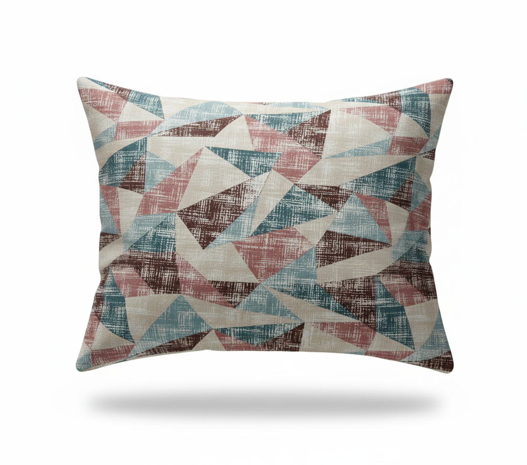 Premium Cotton Geometric Print Bedsheet Set – King Size 114x120, 320 TC with Pillow Covers