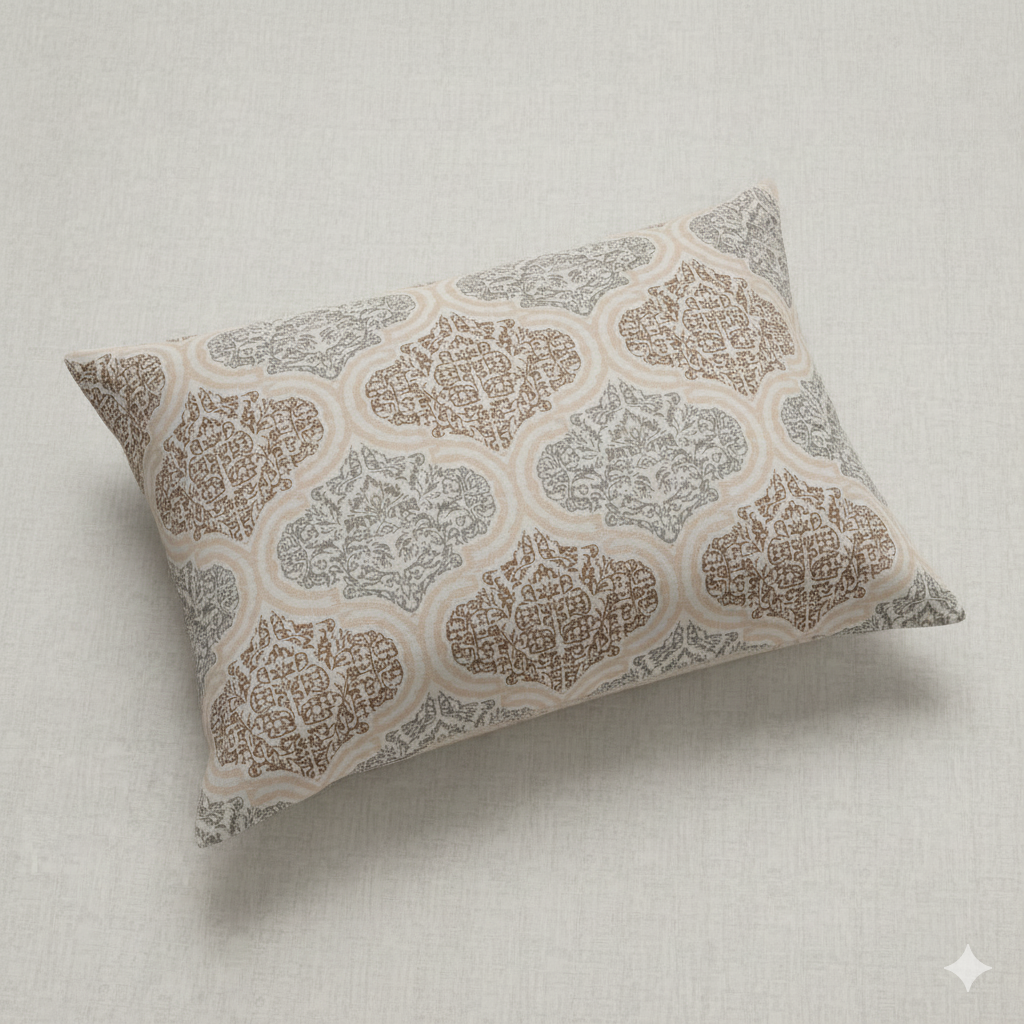 Luxury Cotton Double Bedsheet with 2 Pillow Covers – 108x108 Inches | TC 210 | Elegant Floral Design