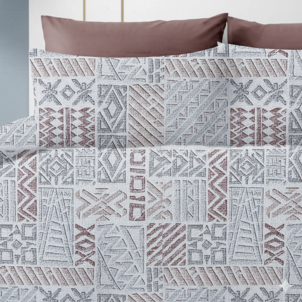 Premium Dual Color Cotton Bedsheet – 210 TC, 108x108 Inches (King Size)