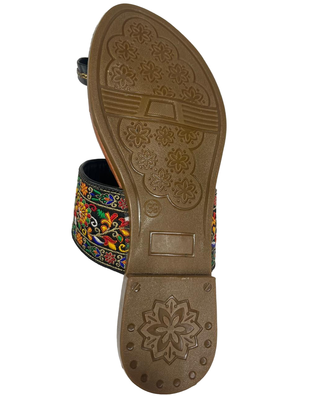 Handcrafted Embroidered Ethnic Kolhapuri Sandals for Women