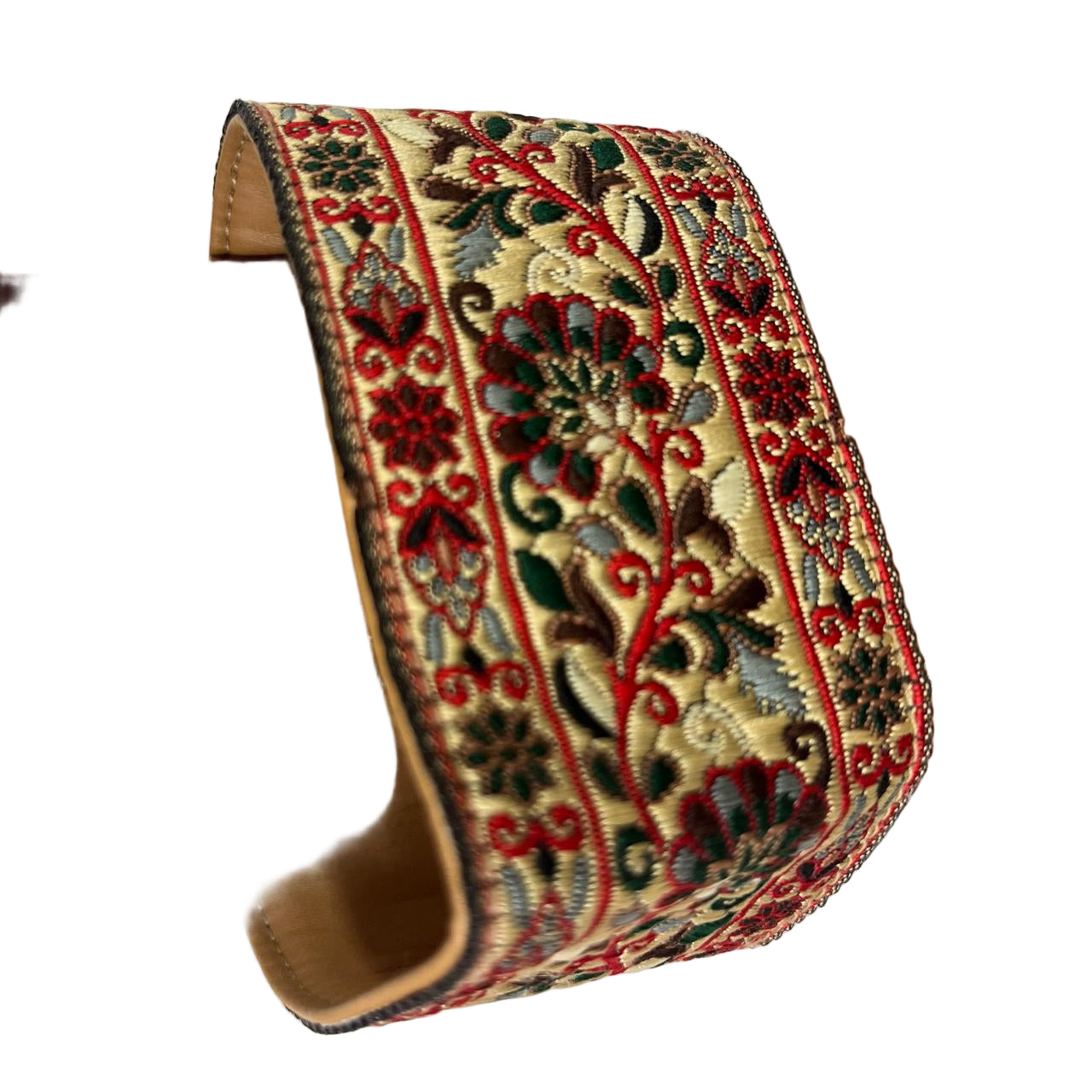 Handcrafted Ethnic Kolhapuri Sandals with Embroidered Strap