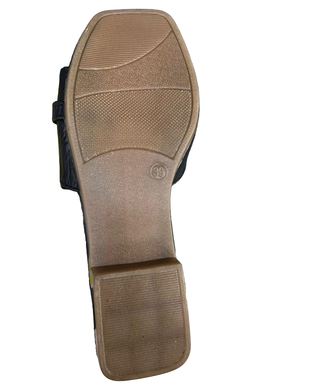 Women's Grey Textured Buckle Strap Open-Toe Flat Slippers