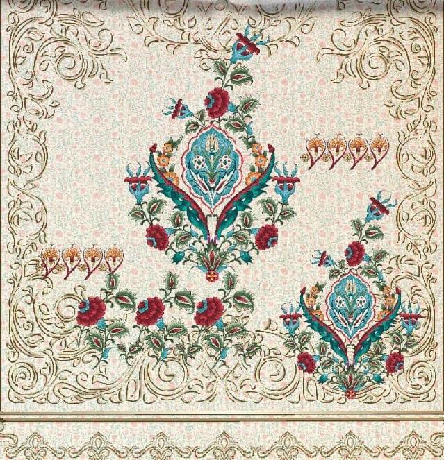 Digital Printed Satin Cotton Bedsheet – Heritage Floral Medallion