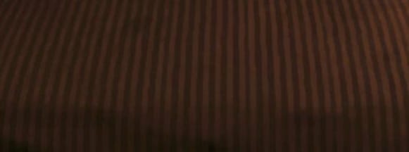 Dark Coffee Glace Cotton Striped Bedsheet Set – 144 GSM with Pillow Covers