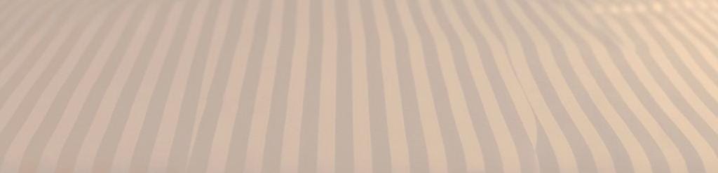 Cream Glace Cotton Striped Bedsheet Set – 144 GSM with Pillow Covers