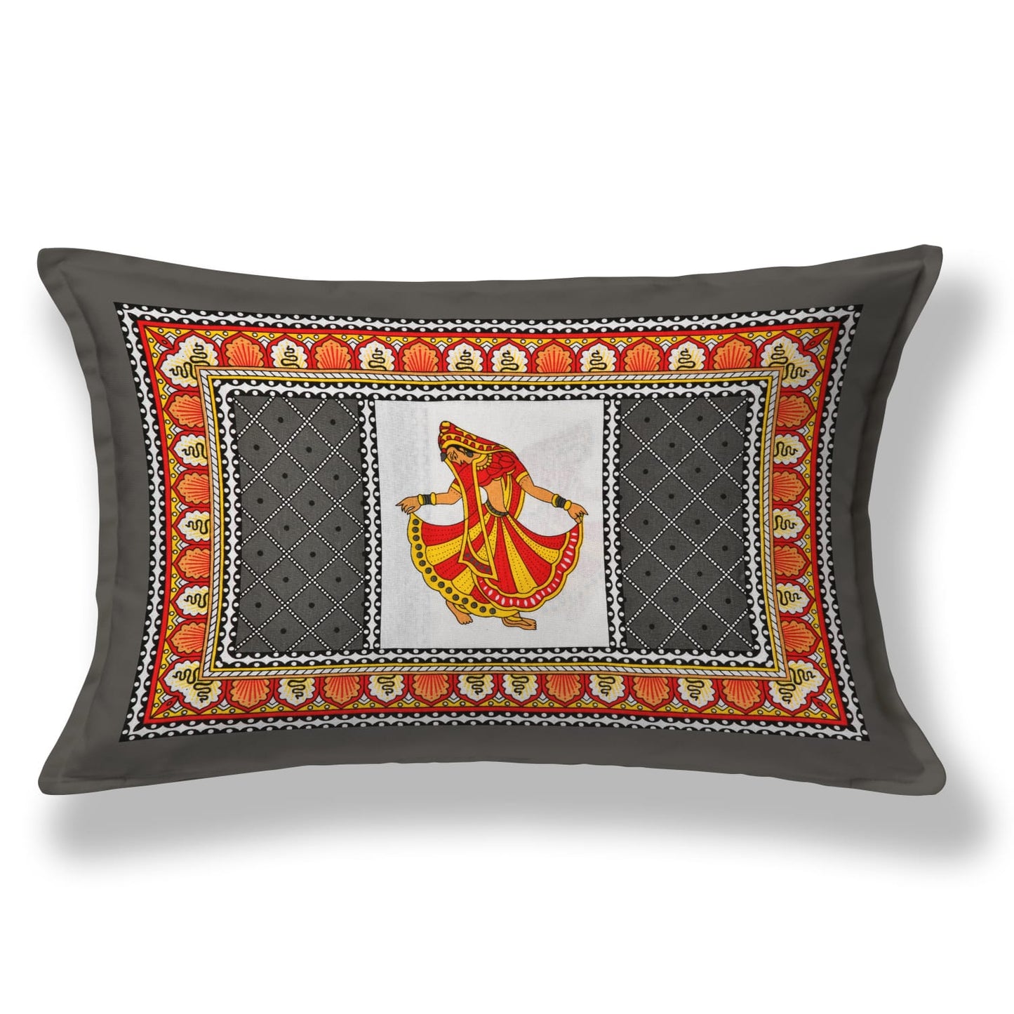 Cotton Single Bed Bedsheet with Pillow Cover – 150 TC, Traditional Rajasthani Print
