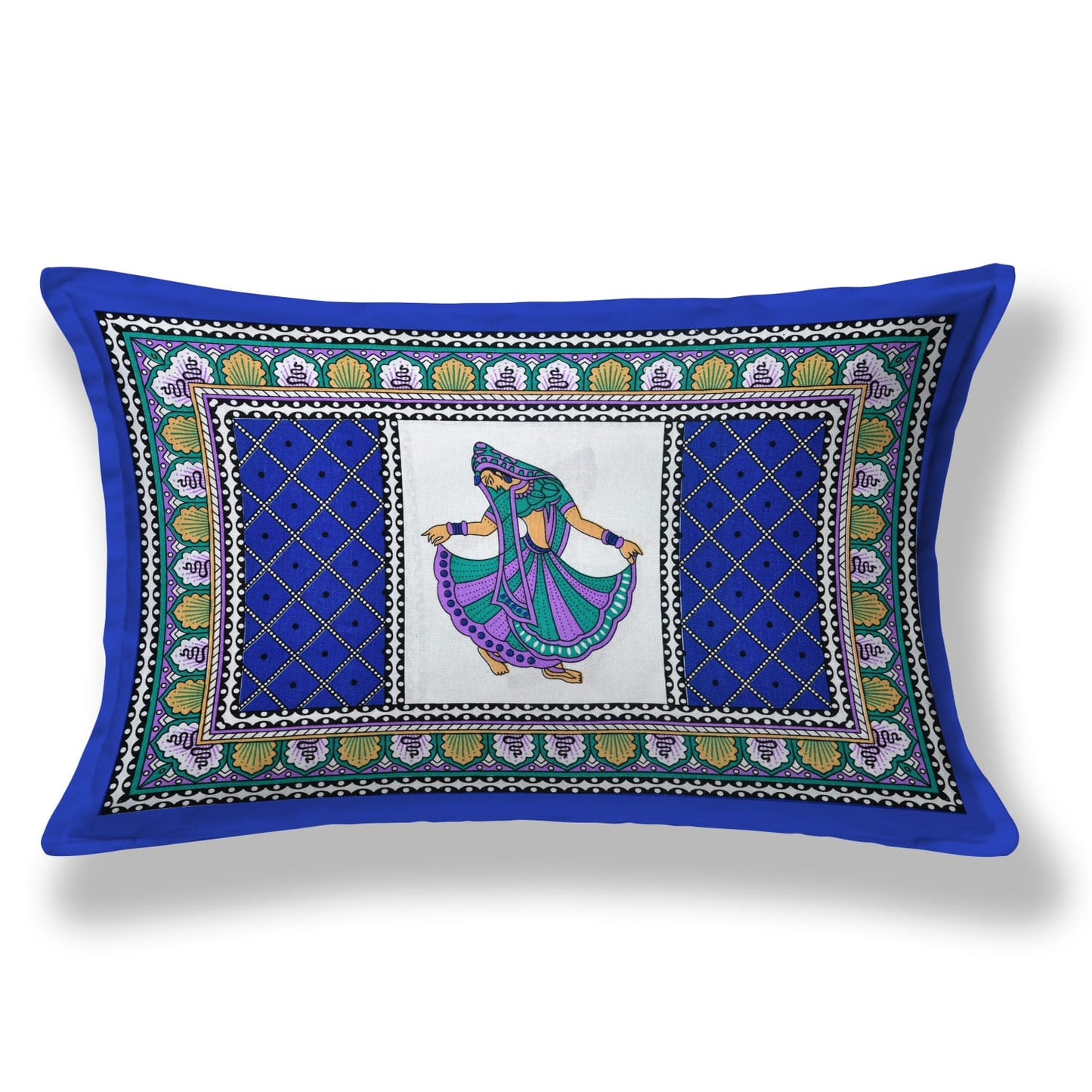 Cotton Single Bed Bedsheet with Pillow Cover – 150 TC, Traditional Rajasthani Print