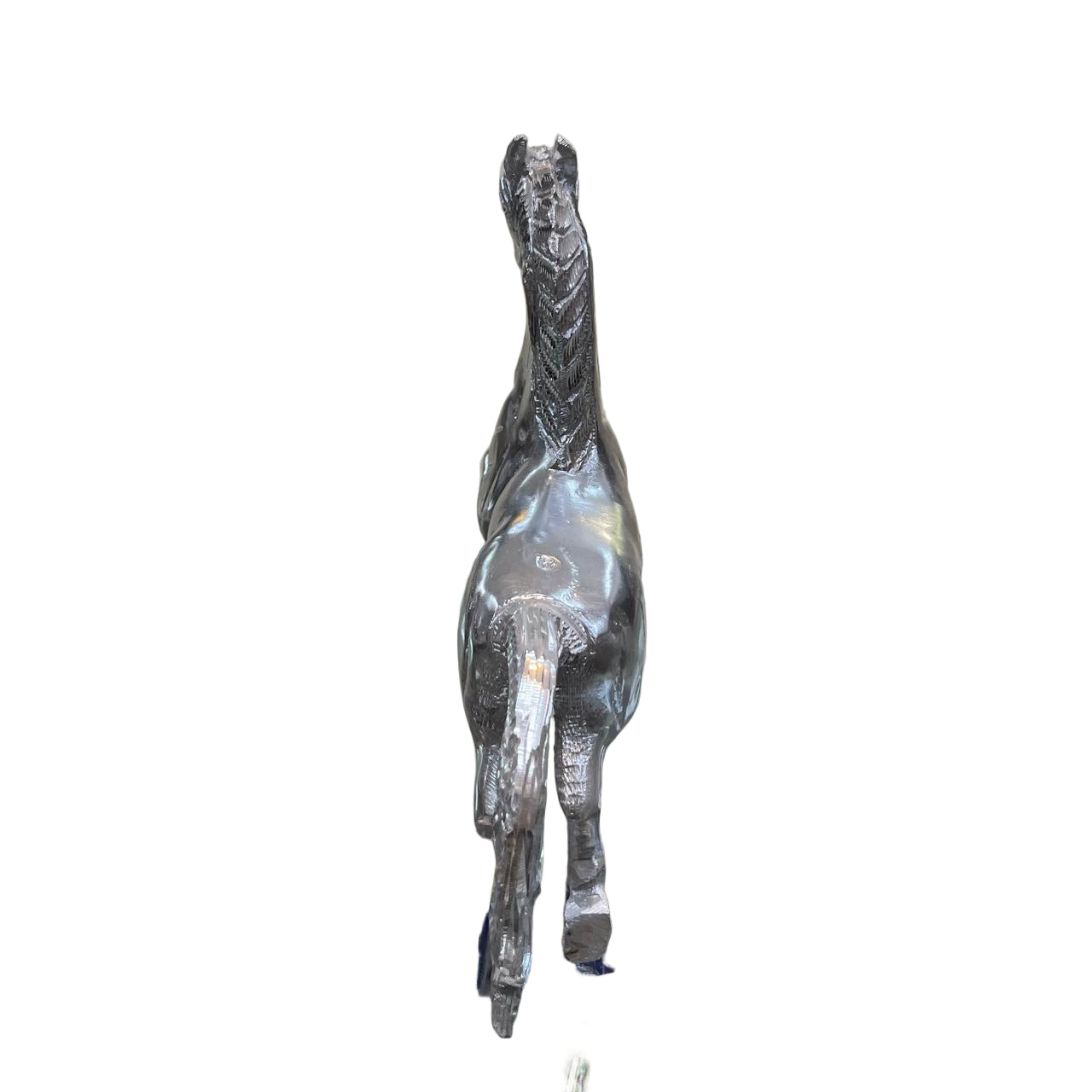 Unbreakable Silver Finish Horse Showpiece – Premium Metal Decorative Figurine