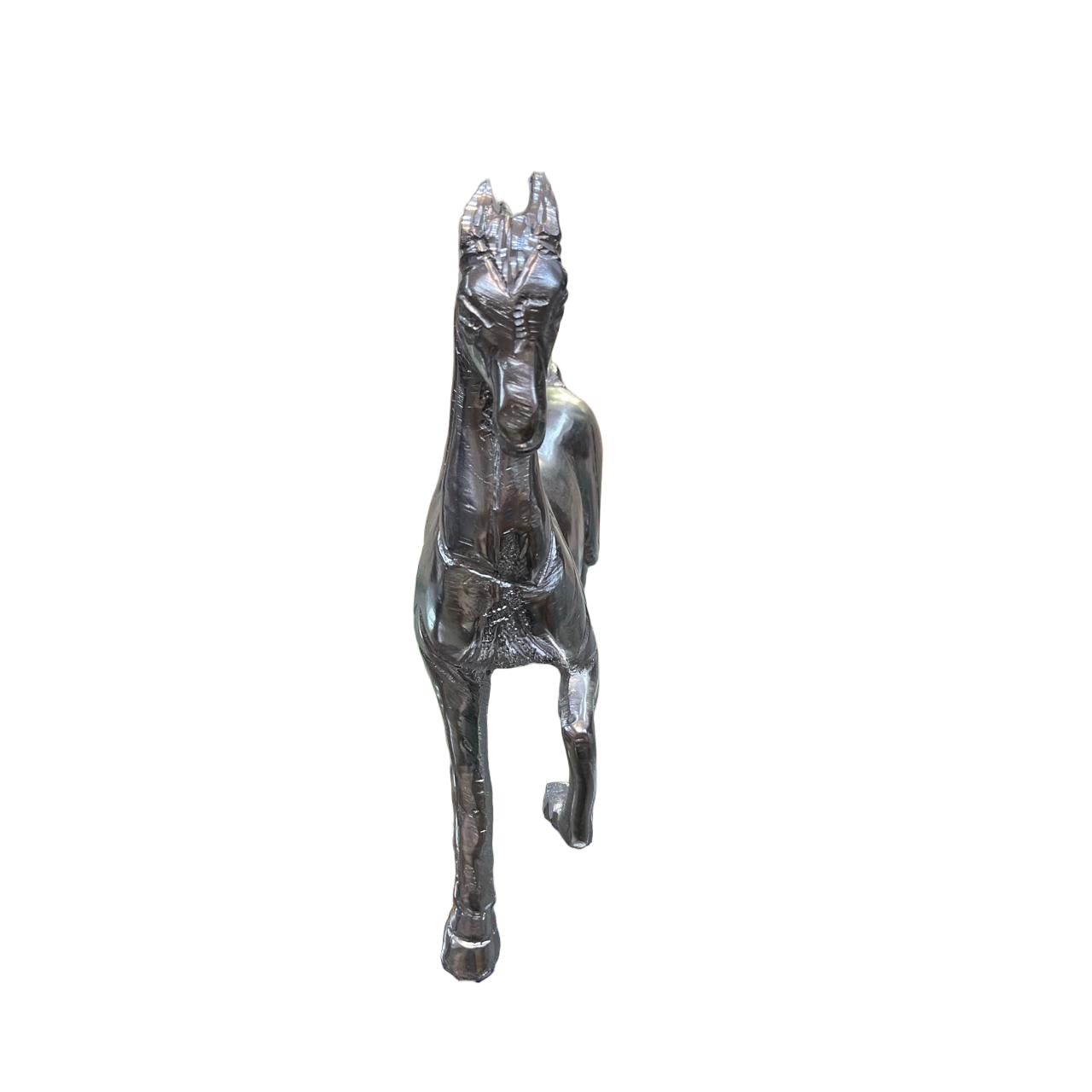 Unbreakable Silver Finish Horse Showpiece – Premium Metal Decorative Figurine