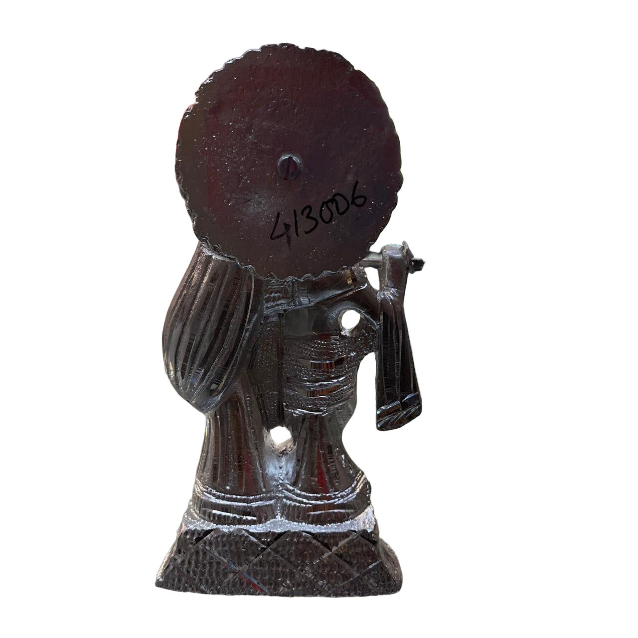 Unbreakable Divine Idol of Radha Krishna – Elegant Metallic Finish Showpiece