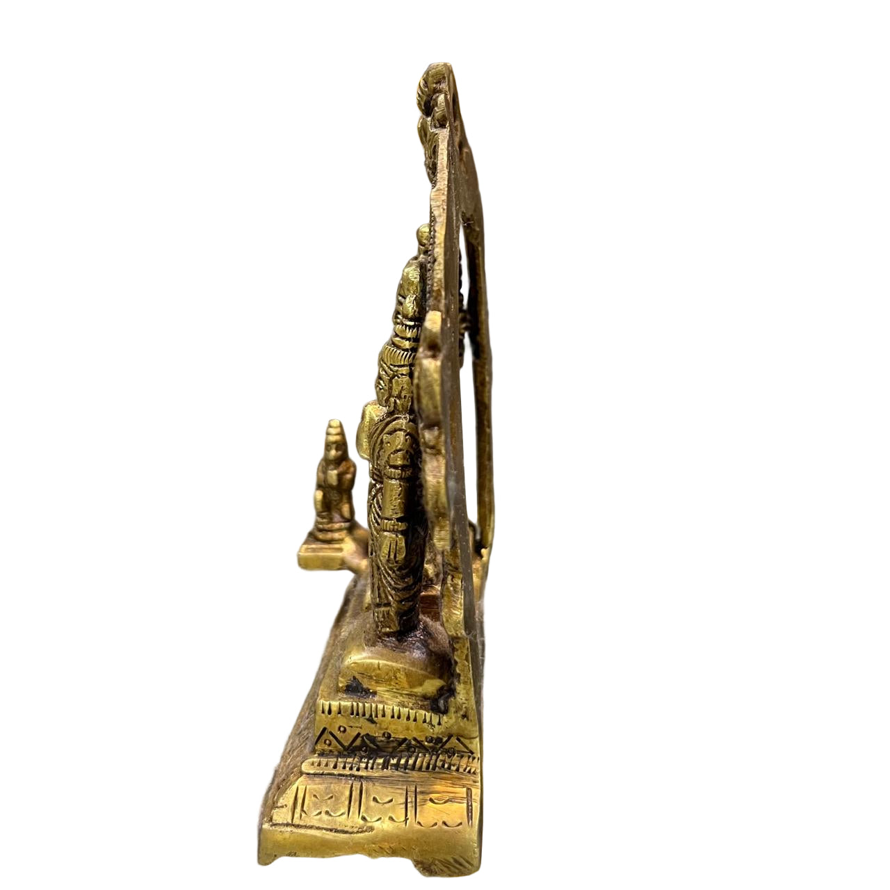 Handcrafted Brass Ram Darbar Idol – Lord Ram, Sita, Lakshman & Hanuman Statue