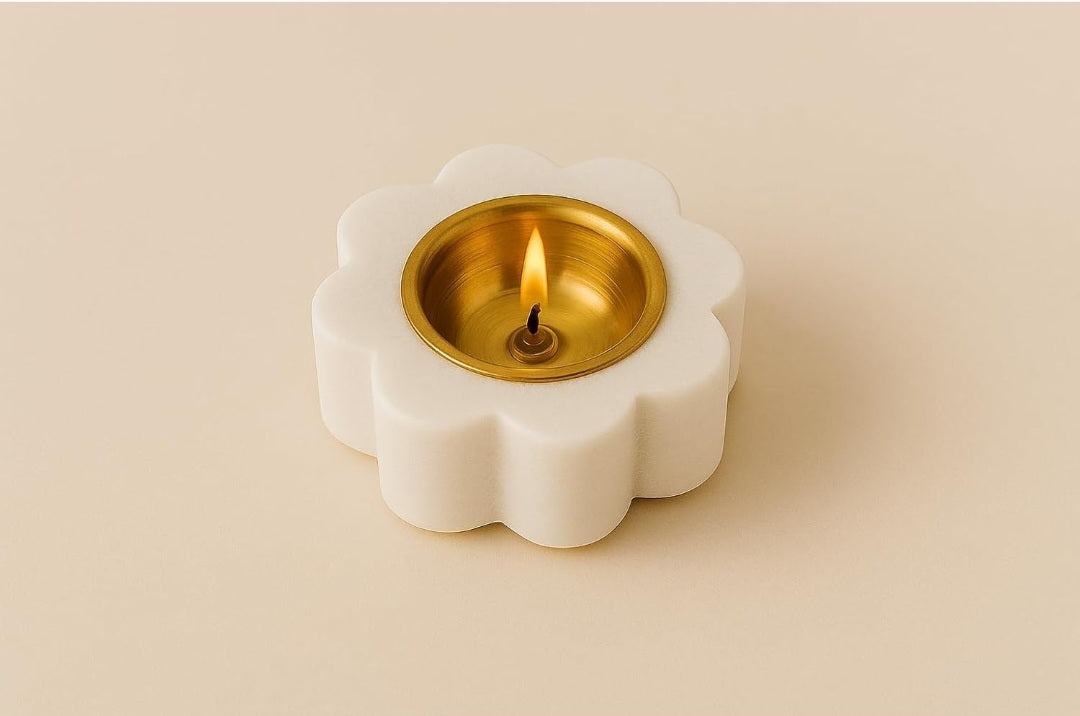 Marble Diya, Brass Diya