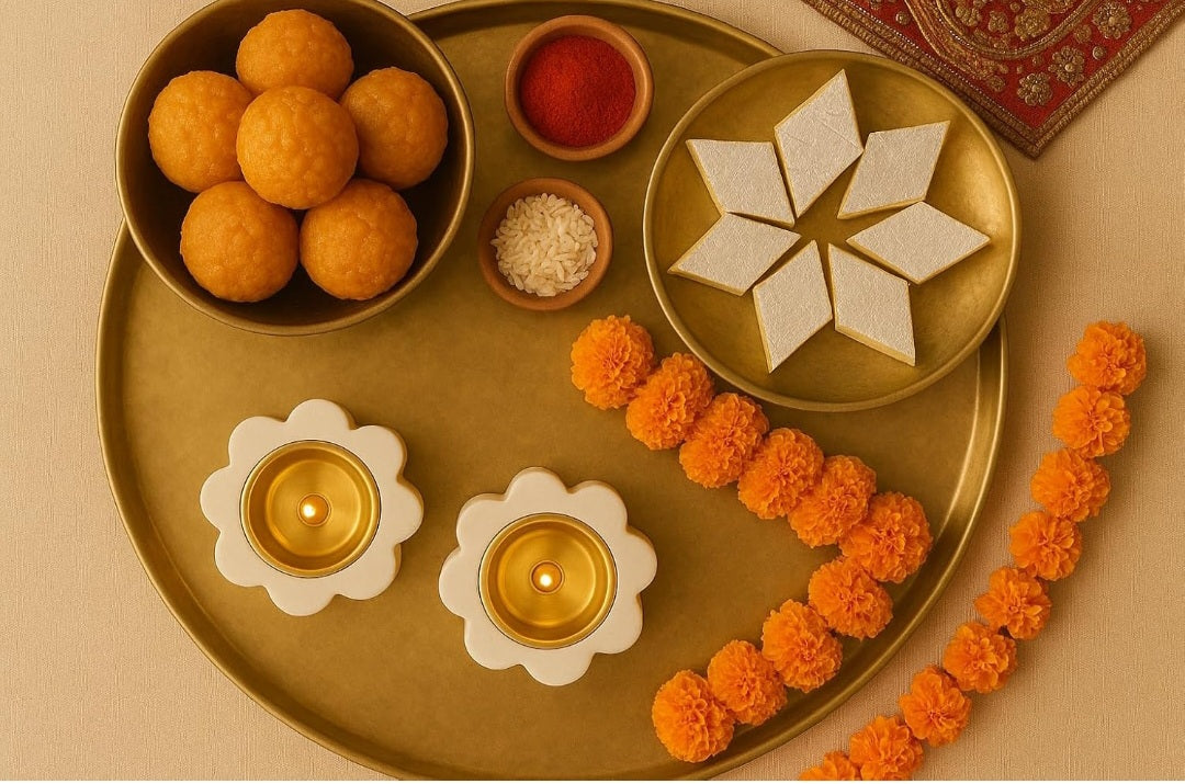 Marble Diya, Brass Diya