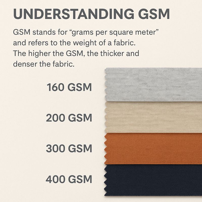 What Is GSM? The Complete Fabric Weight Guide for Cotton T-Shirts & Hoodies