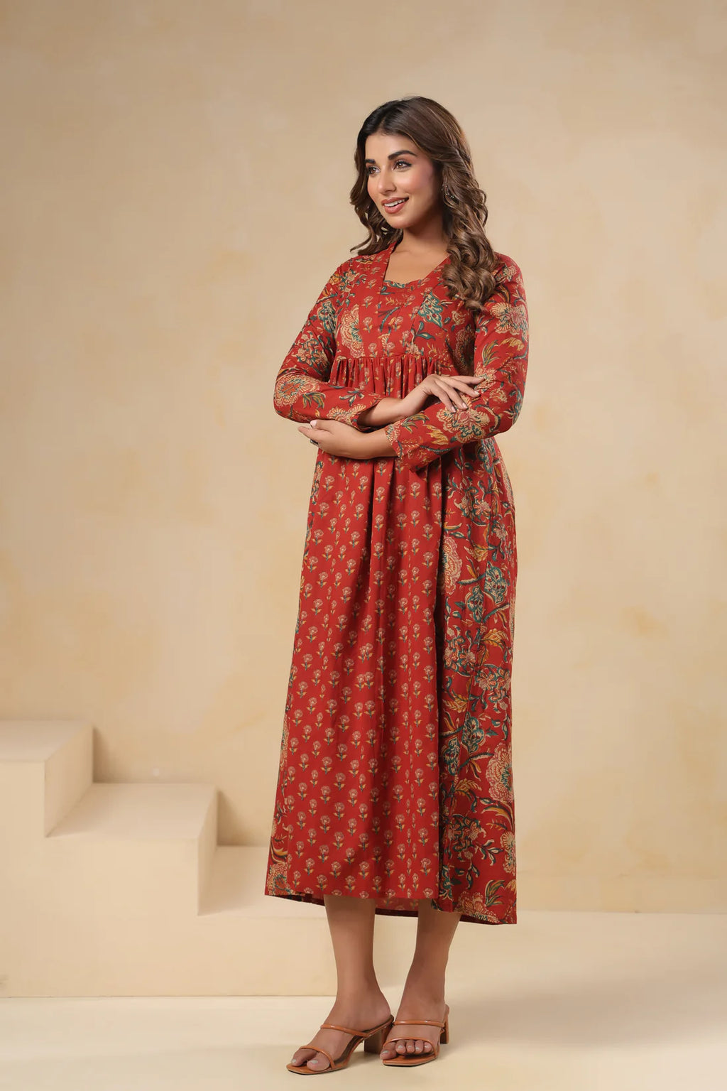 Pure Cotton Hand-Block Printed Kurti — Elegant Everyday Wear