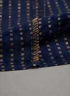 Pure Cotton Navy Blue Flared Dress