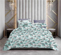 Premium Cotton Geometric Print Bedsheet Set – King Size 114x120, 320 TC with Pillow Covers