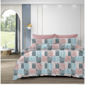 Premium 210 TC Cotton Bedsheet with Pillow Covers – King Size 108x108 (Dual Color Pattern)