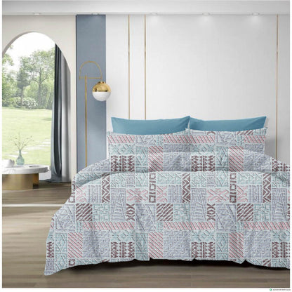 Premium Dual Color Cotton Bedsheet – 210 TC, 108x108 Inches (King Size)