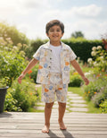 Kids Valentino Fabric Printed Co-ord Set – Cute Animal Print | Premium Summer Wear