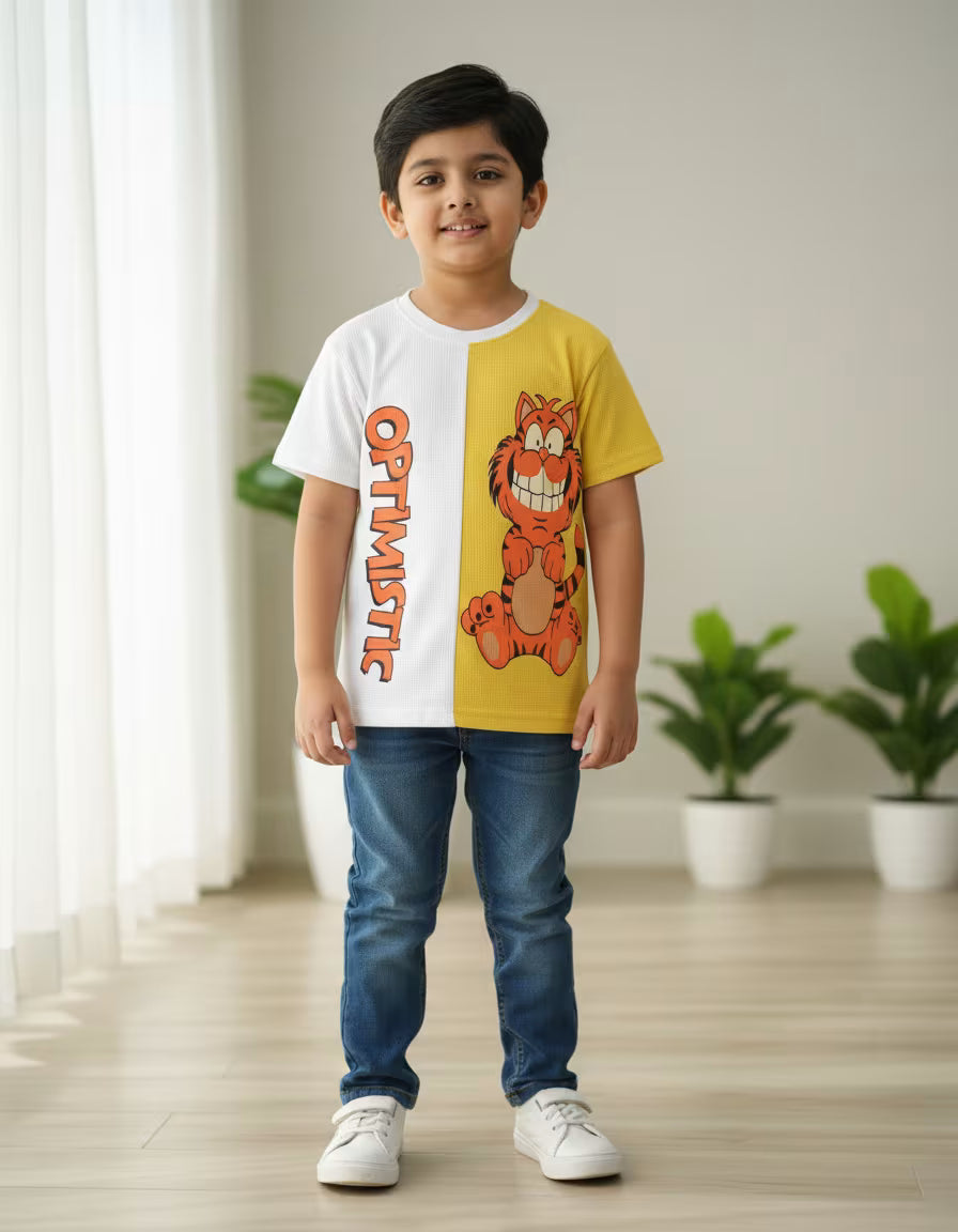 Optimistic Tiger Graphic T-Shirt