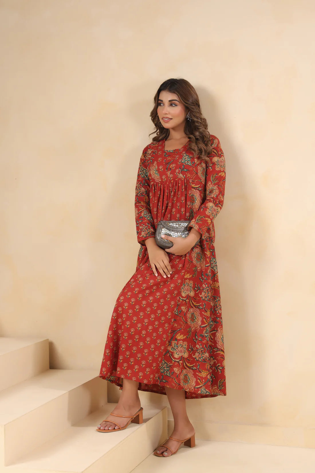 Pure Cotton Hand-Block Printed Kurti — Elegant Everyday Wear