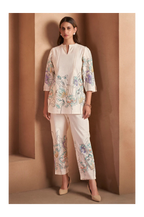 White Pure Cotton Floral Printed Co-Ord Set