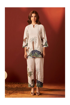 Off White Pure Cotton Printed Co-Ord Set