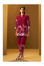Red Rayon Floral Printed Co-Ord Set
