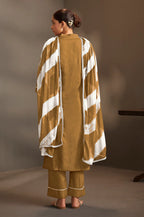 Rama Pure Cotton Schiffli Embroidered Straight Kurta Set with Cotton Pants & Najmin Chiffon Dupatta