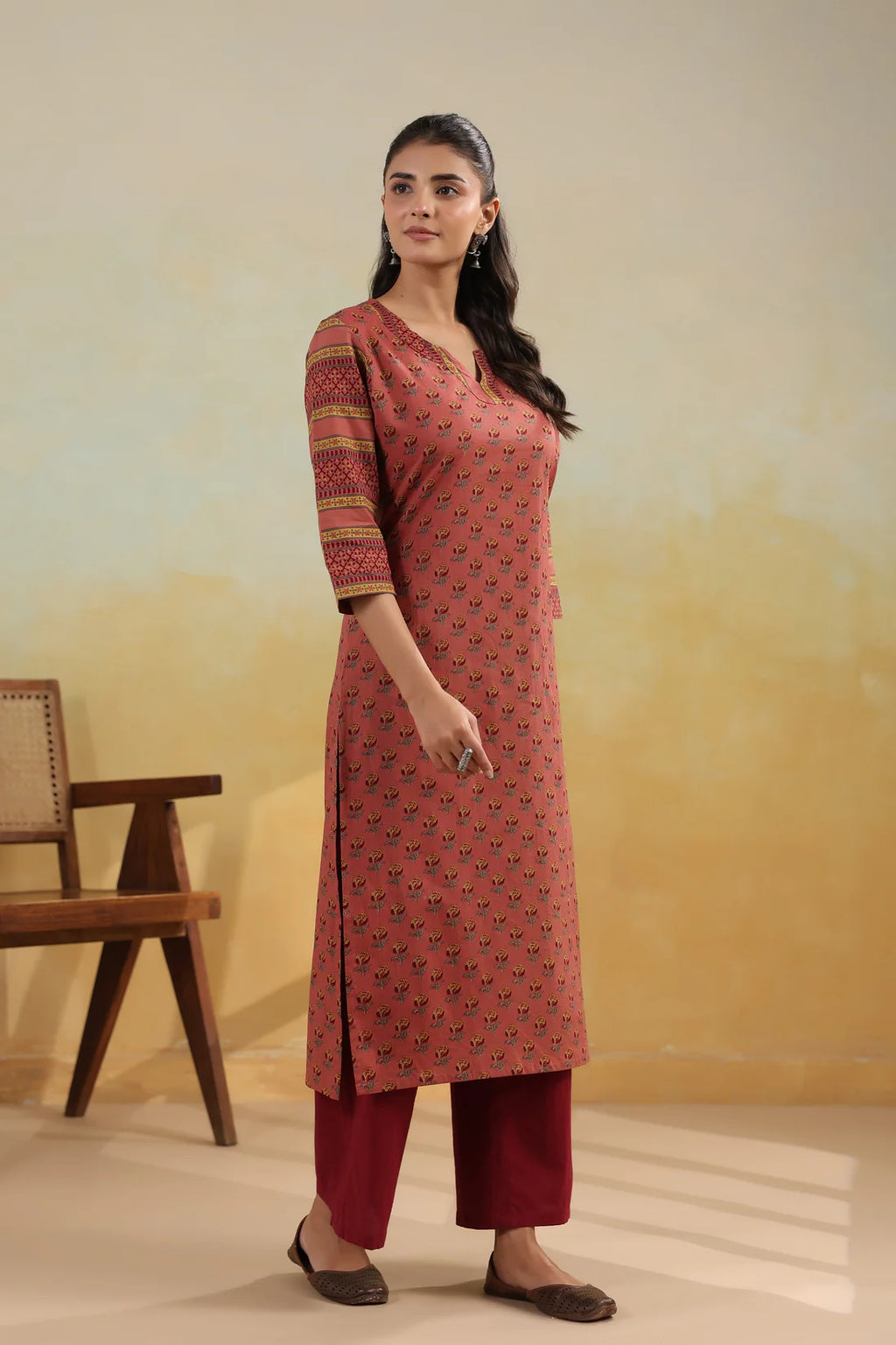 Cotton Long Kurti — Comfortable Straight Fit Daily Wear