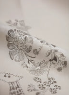 Pure Cotton White Printed Midi Dress