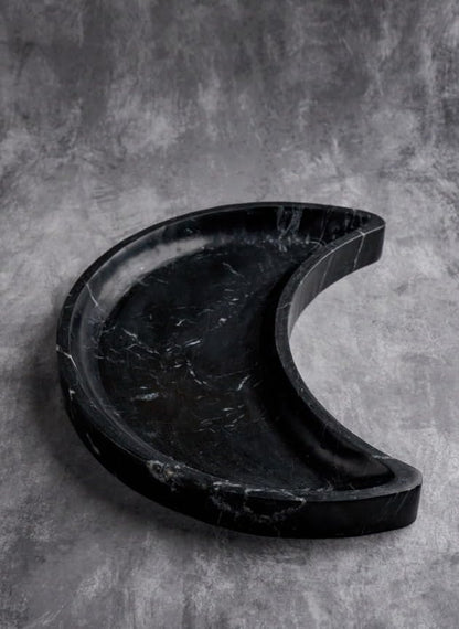 Black Marble, Moon Tray, Nacho Tray, Hummus Platter, Falafel Platter, Cake Stand, Cupcake Stand, Hummus Serving Plate