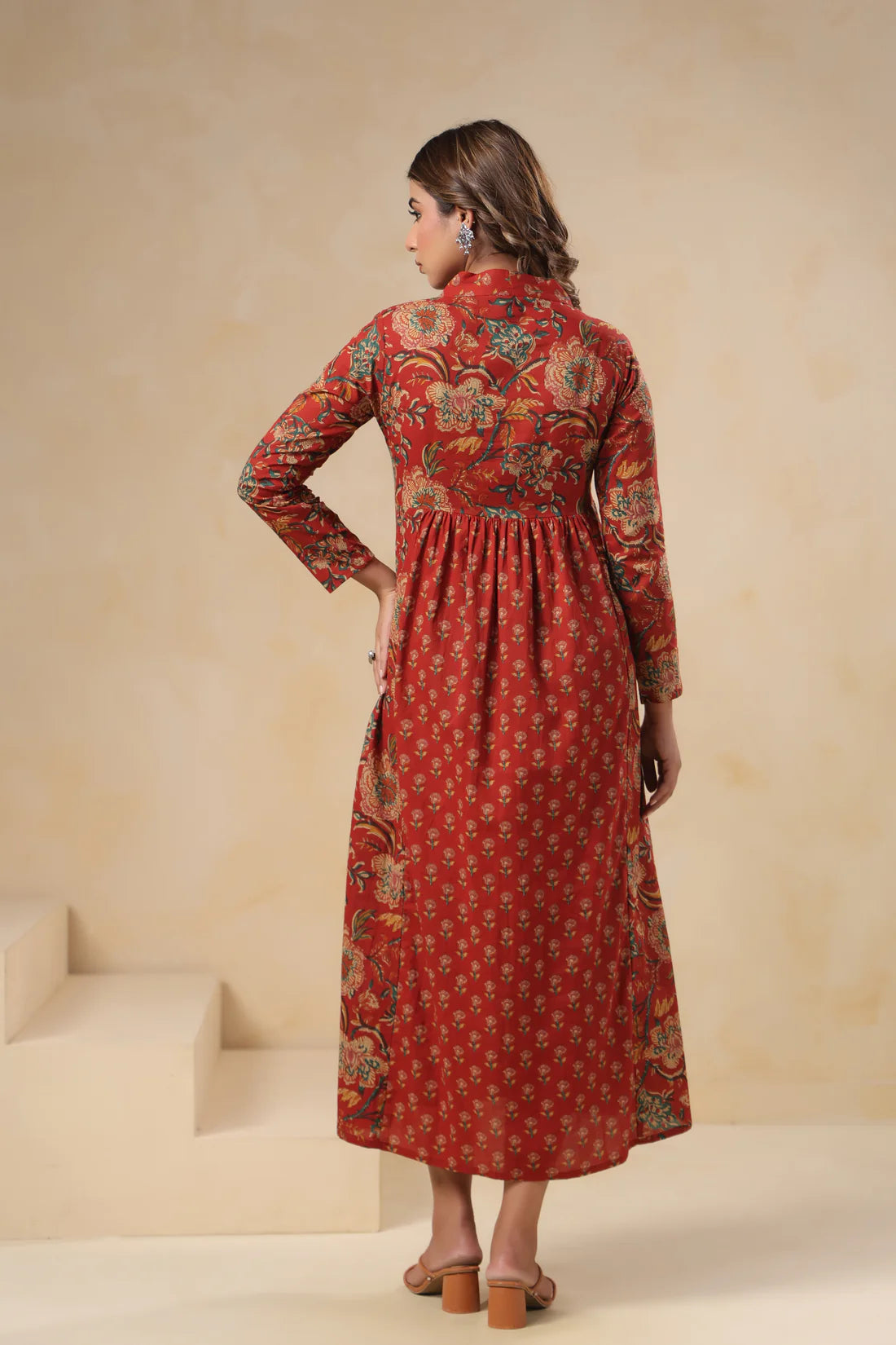 Pure Cotton Hand-Block Printed Kurti — Elegant Everyday Wear