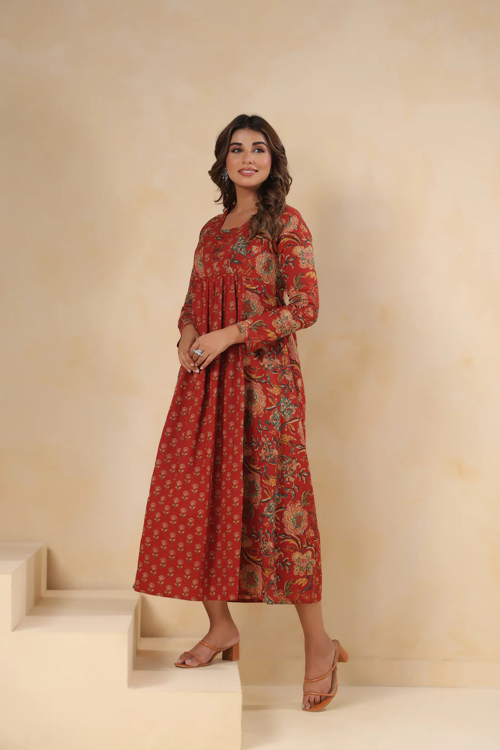 Pure Cotton Hand-Block Printed Kurti — Elegant Everyday Wear