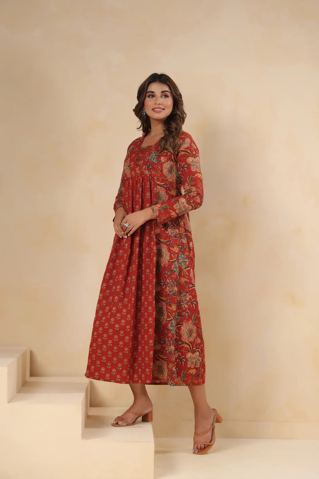 Pure Cotton Hand-Block Printed Kurti — Elegant Everyday Wear