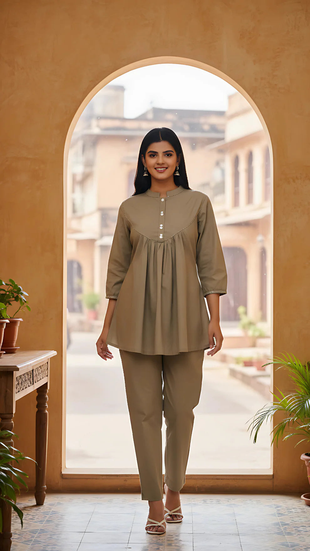 Sage Serenity Pure Cotton Co-ord Set
