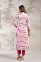 Pure Cotton Hand-Block Printed Kurti — Elegant Daily Wear