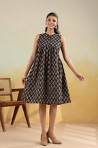 Hand-Block Printed Cotton Dress — Breezy Everyday Casual Wear