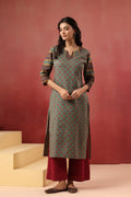 Cotton Straight Kurti — Elegant Long Ethnic Wear