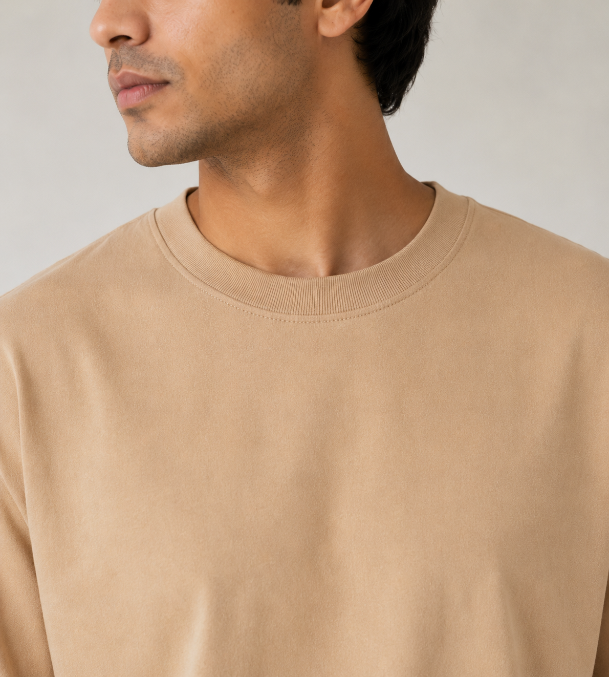 Beige Oversized T-Shirt | 240 GSM