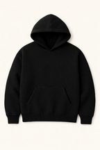 Black hoodie on a white background