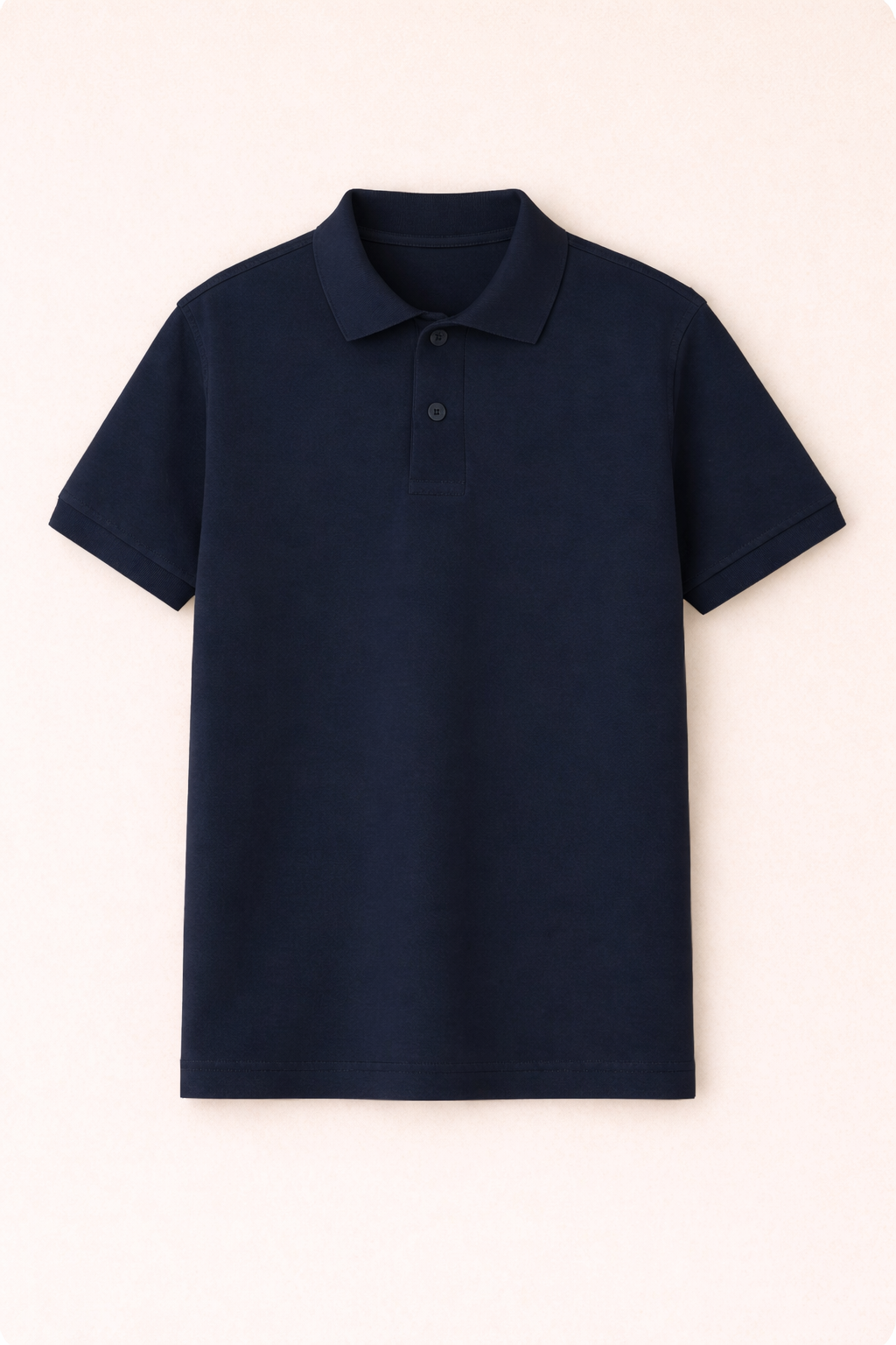 Navy Blue Honey Combo Men’s Polo T-Shirt Pack | 100% Cotton Super Combed | Premium Matty Fabric | Regular Fit