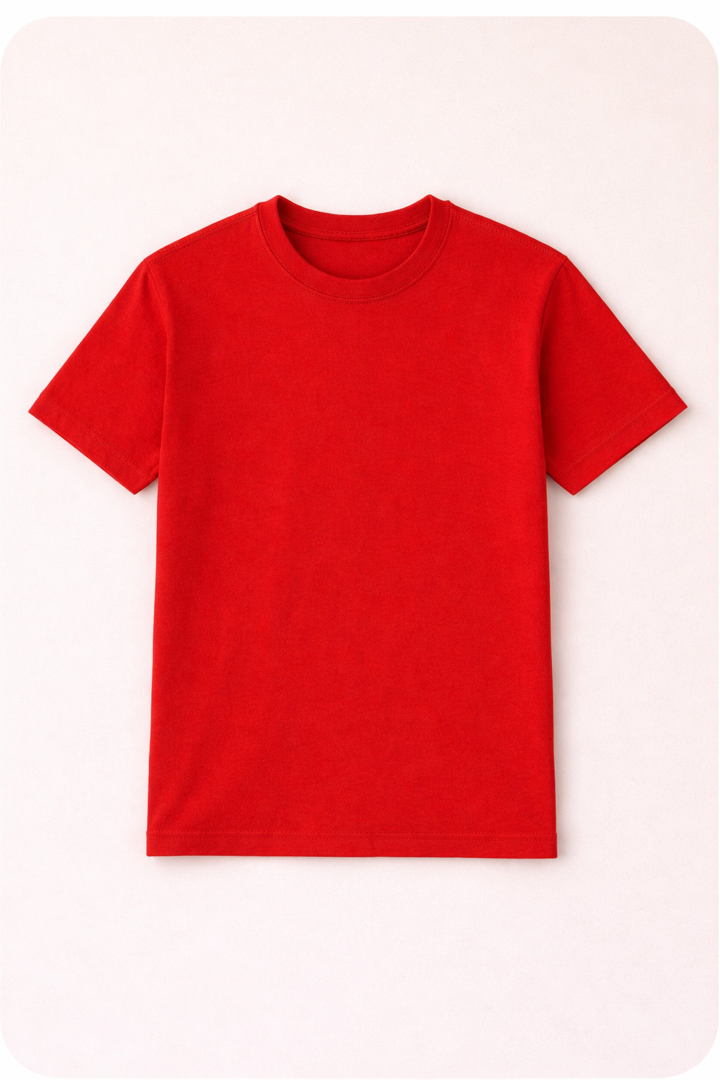 Red - Kids Premium Cotton T-Shirt – 180 GSM Super Combed | Soft, Durable & Everyday Comfort