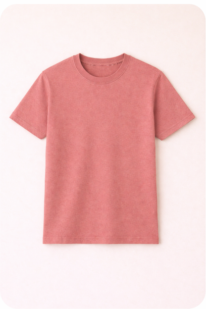 Baby Pink - Kids Premium Cotton T-Shirt – 180 GSM Super Combed | Soft, Durable & Everyday Comfort